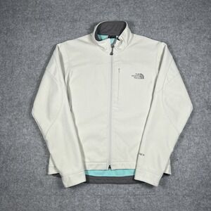The North Face Jacket Womens Size Medium White Apex Soft Shell Full Zip